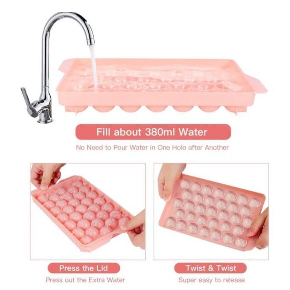 Stackable Ice Cube Molds Making 99pcsX1inch Fun Shape Ice Balls for Cocktail Dri - Picture 4 of 5